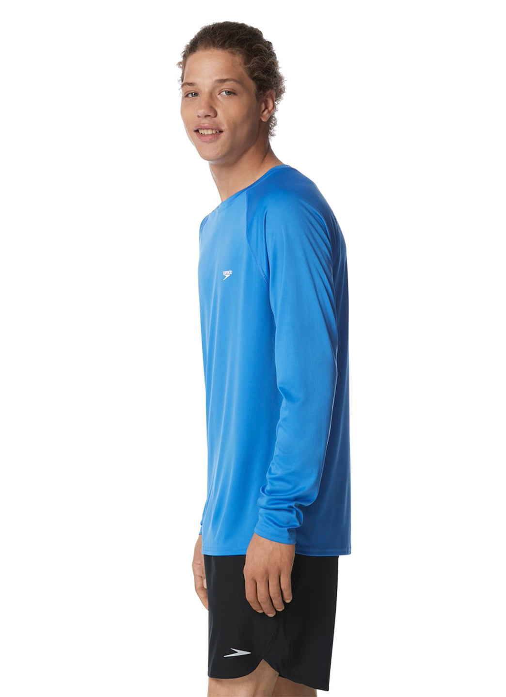 Speedo Active Men's Solid Easy Long Sleeve Swim Shirt