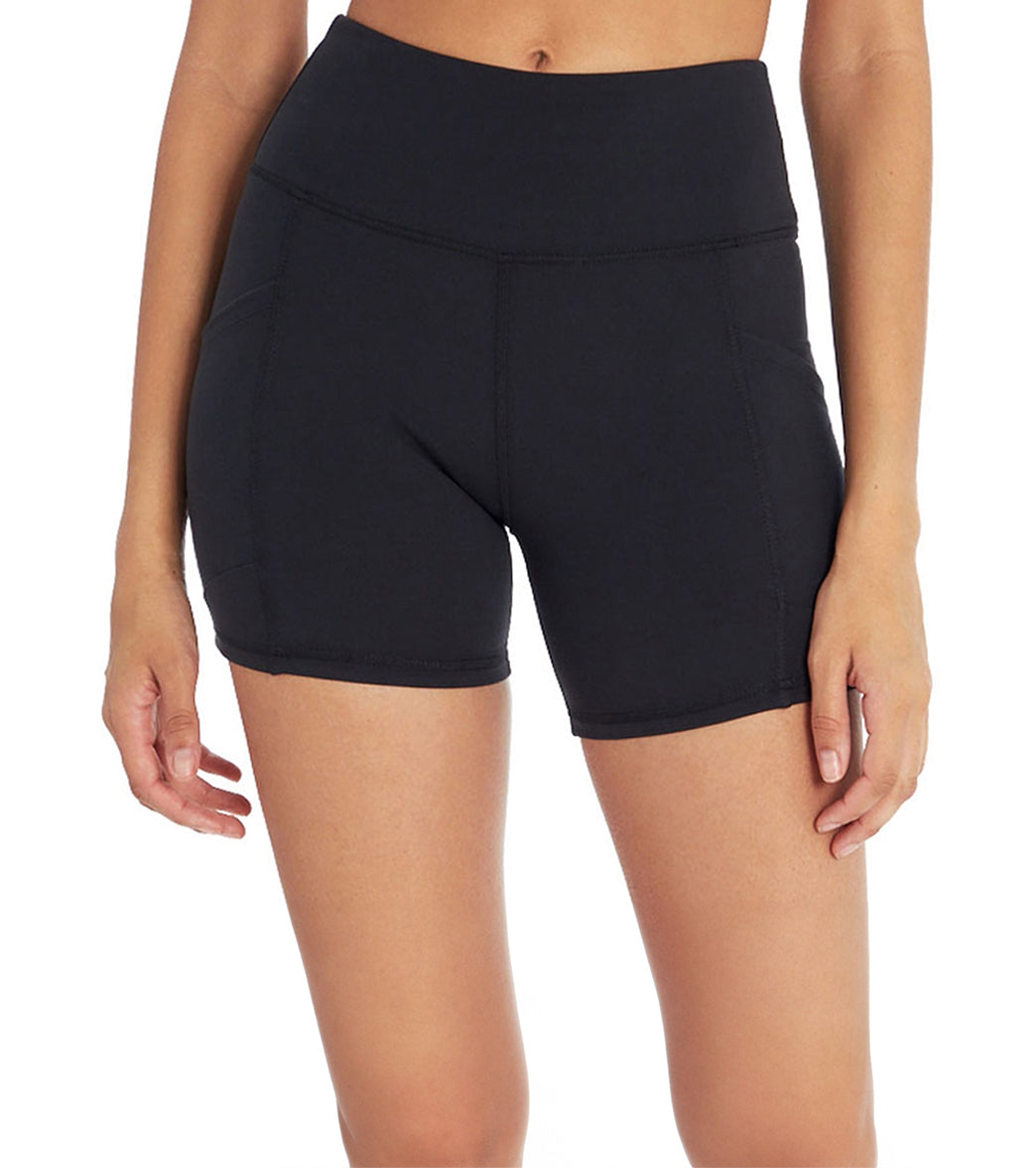 Marika Linnette High Waisted Tummy Control Yoga Shorts