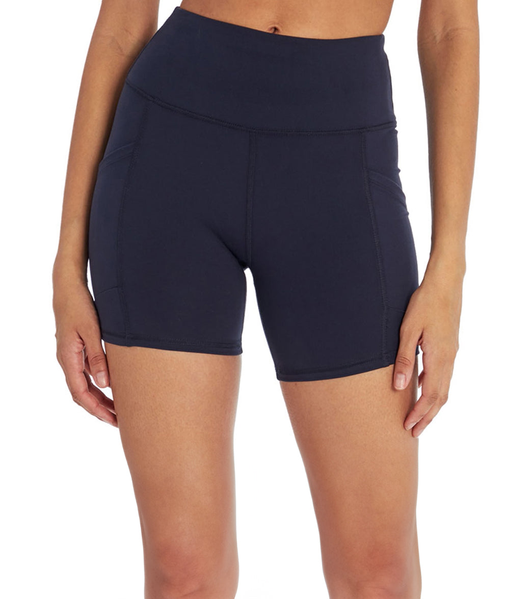 Marika Linnette High Waisted Tummy Control Yoga Shorts