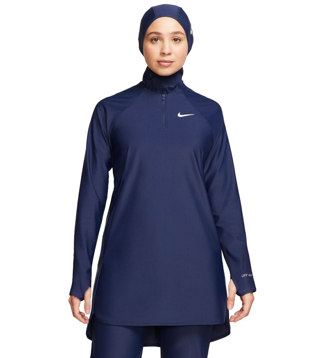 Nike Women's Modest Essential Long Sleeve Chlorine Resistant Swim Tunic