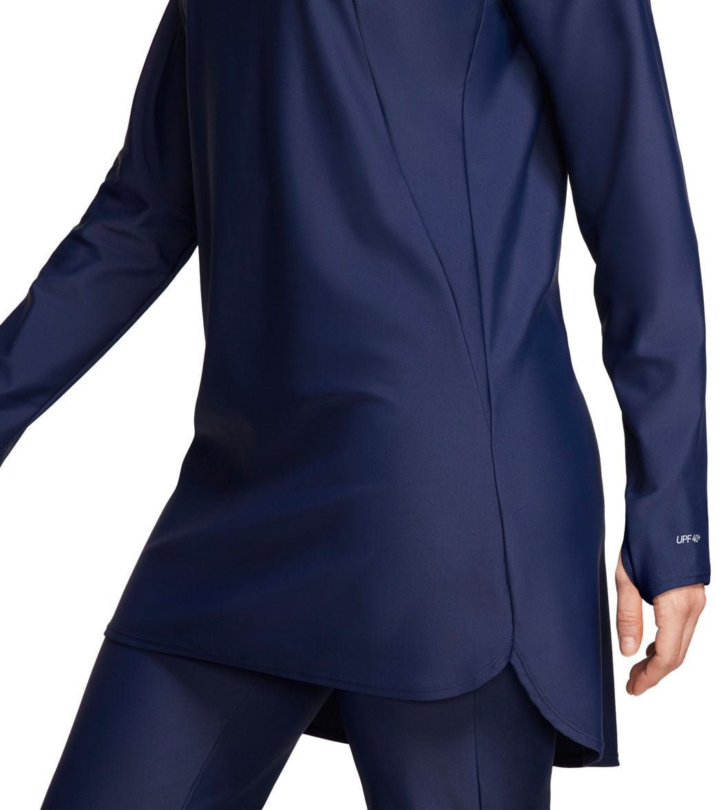 Nike Women's Modest Essential Long Sleeve Chlorine Resistant Swim Tunic