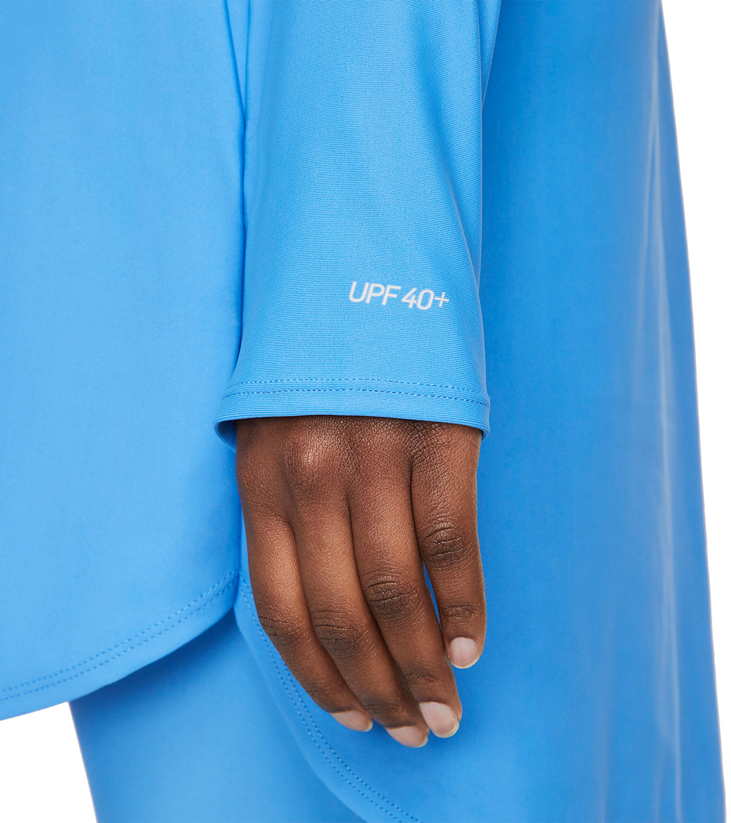 Nike Women's Modest Essential Long Sleeve Chlorine Resistant Swim Tunic