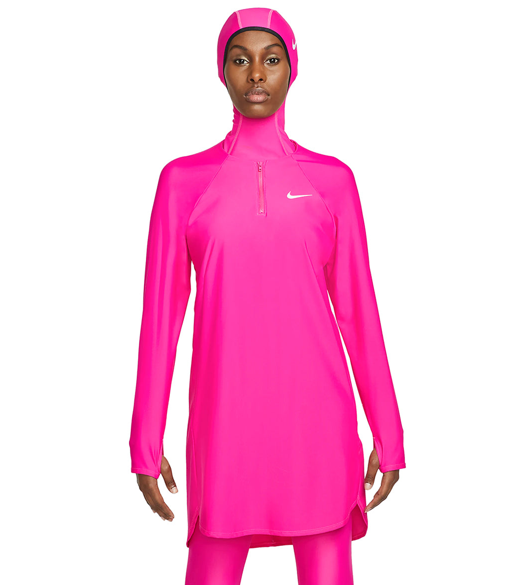 Nike Women's Modest Essential Long Sleeve Chlorine Resistant Swim Tunic