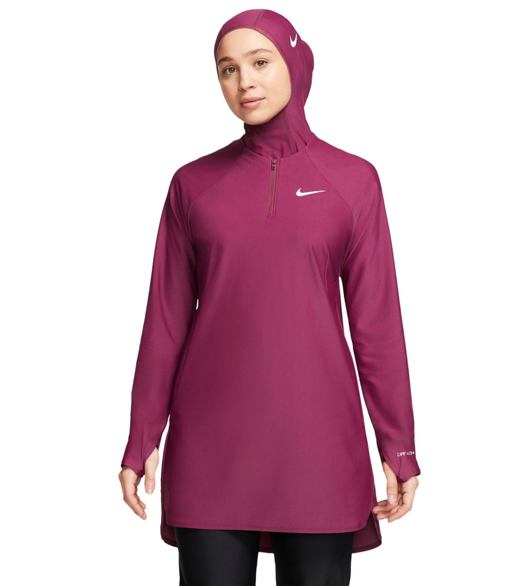 Nike Women's Modest Essential Long Sleeve Chlorine Resistant Swim Tunic
