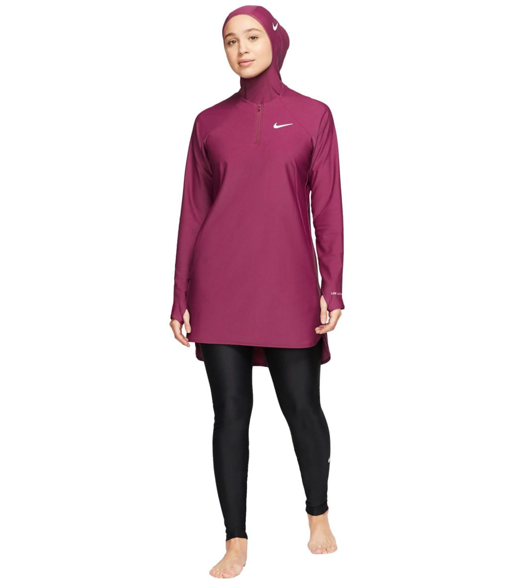 Nike Women's Modest Essential Long Sleeve Chlorine Resistant Swim Tunic