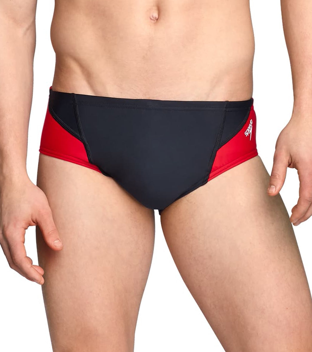 Speedo Men's Powerflex Eco Tone Setter Brief Swimsuit
