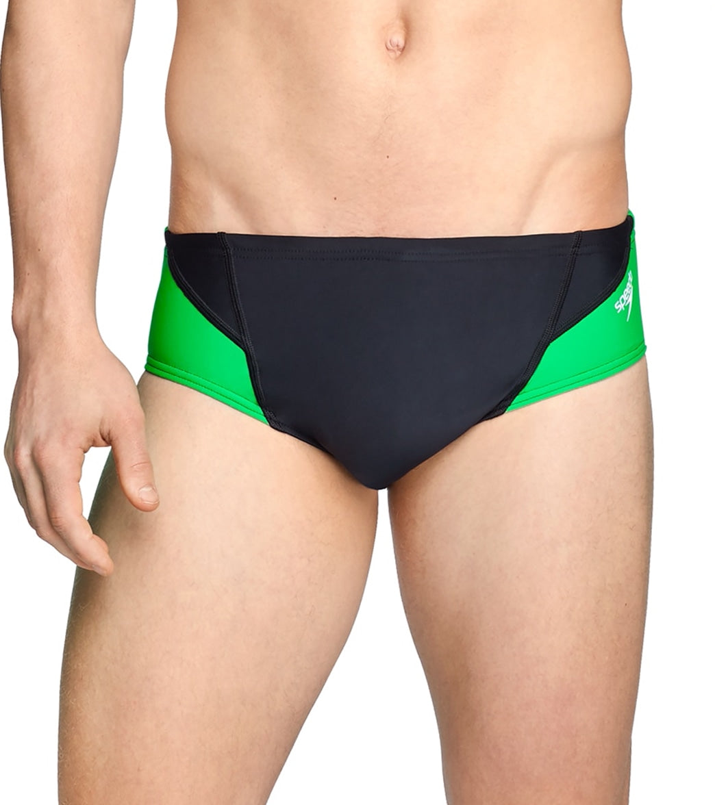 Speedo Men's Powerflex Eco Tone Setter Brief Swimsuit