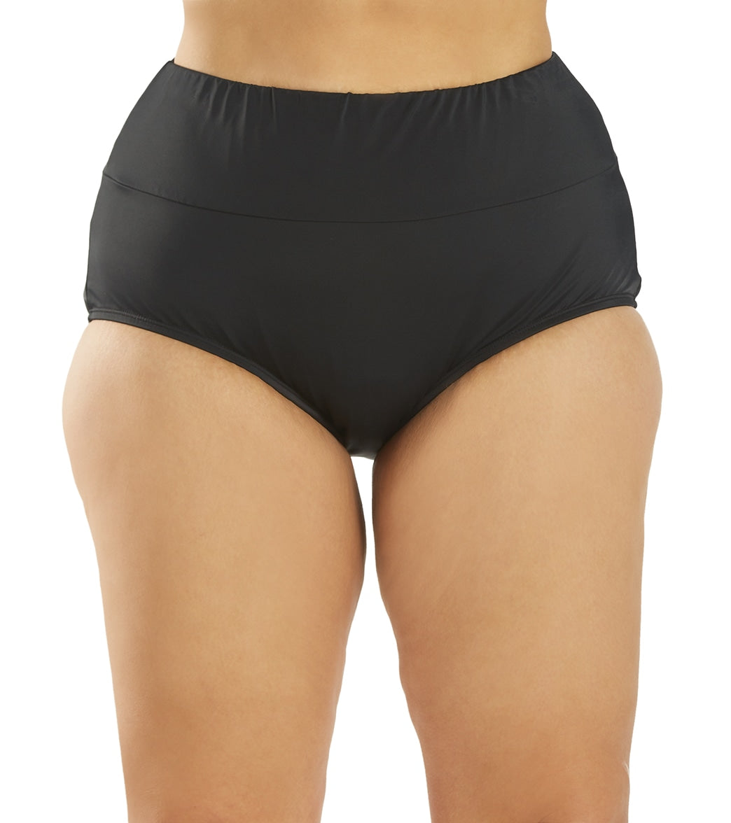 Maxine Plus Size Wide Band Full Bikini Bottom