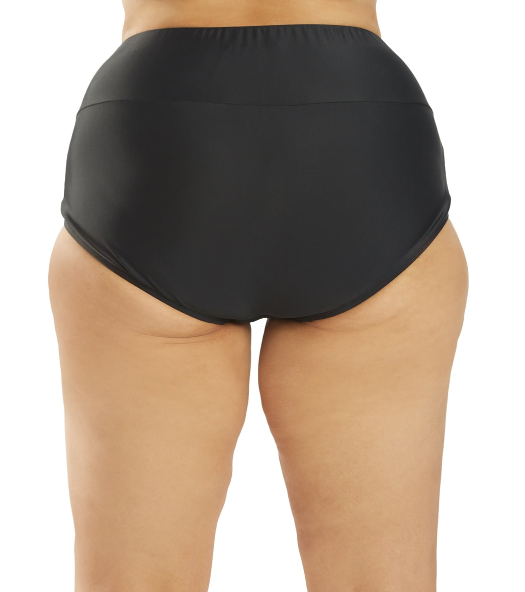 Maxine Plus Size Wide Band Full Bikini Bottom