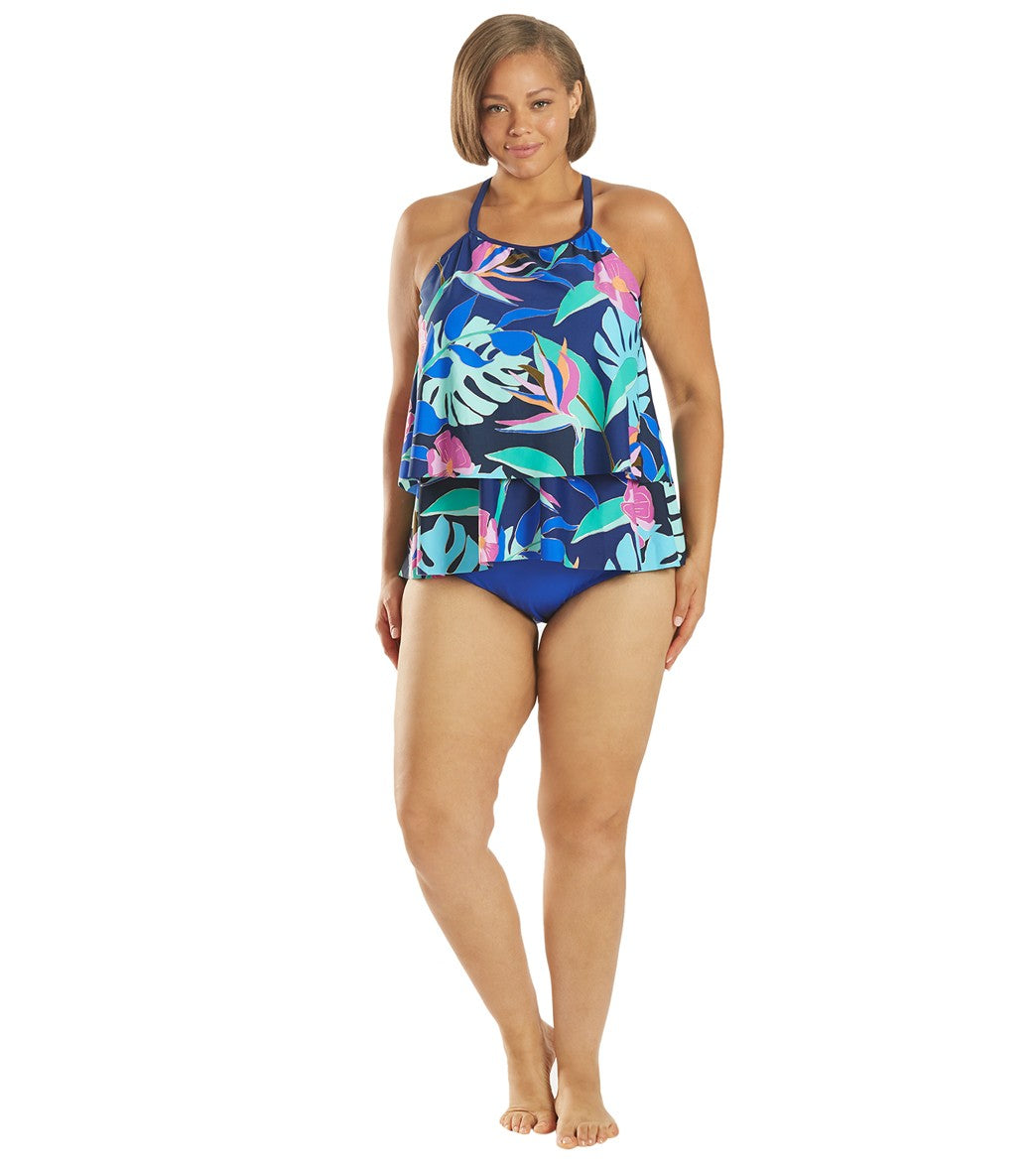 Maxine Plus Size Wide Band Full Bikini Bottom