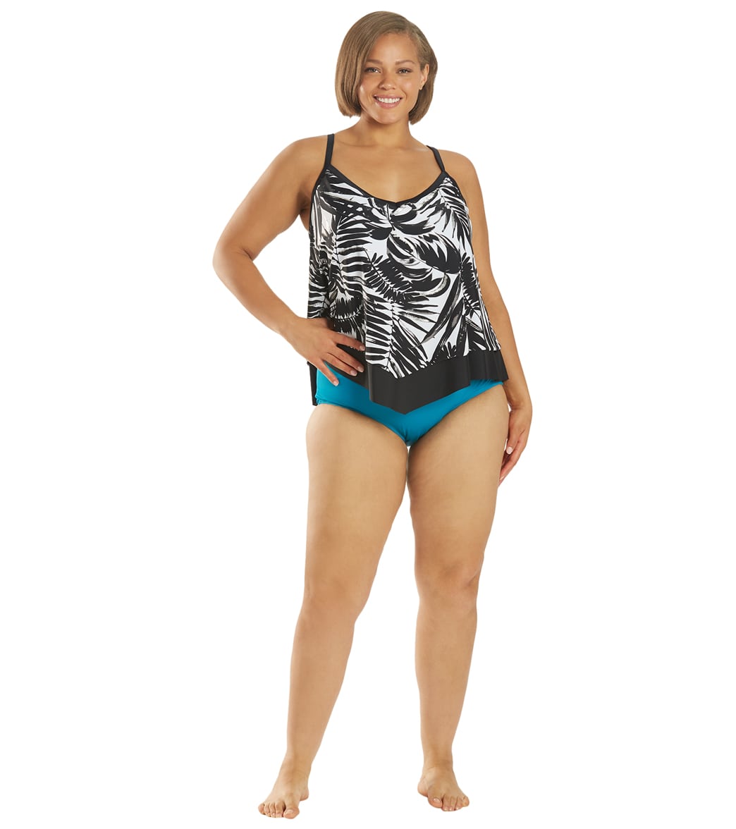 Maxine Plus Size Wide Band Full Bikini Bottom