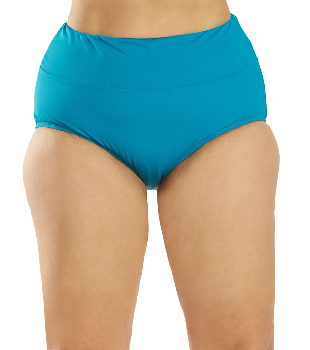 Maxine Plus Size Wide Band Full Bikini Bottom