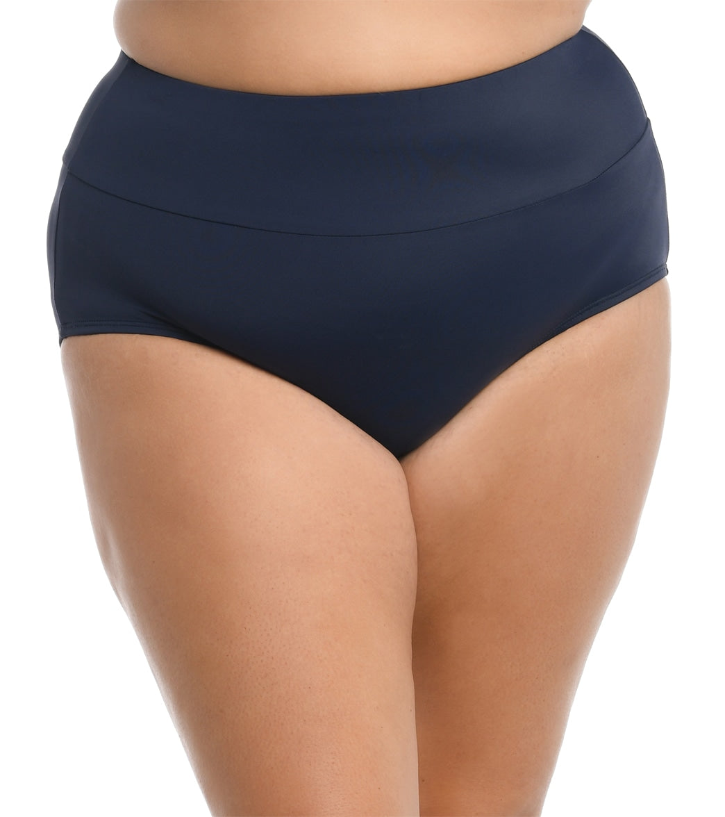 Maxine Plus Size Wide Band Full Bikini Bottom