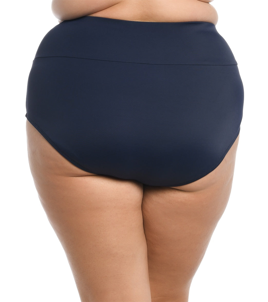 Maxine Plus Size Wide Band Full Bikini Bottom