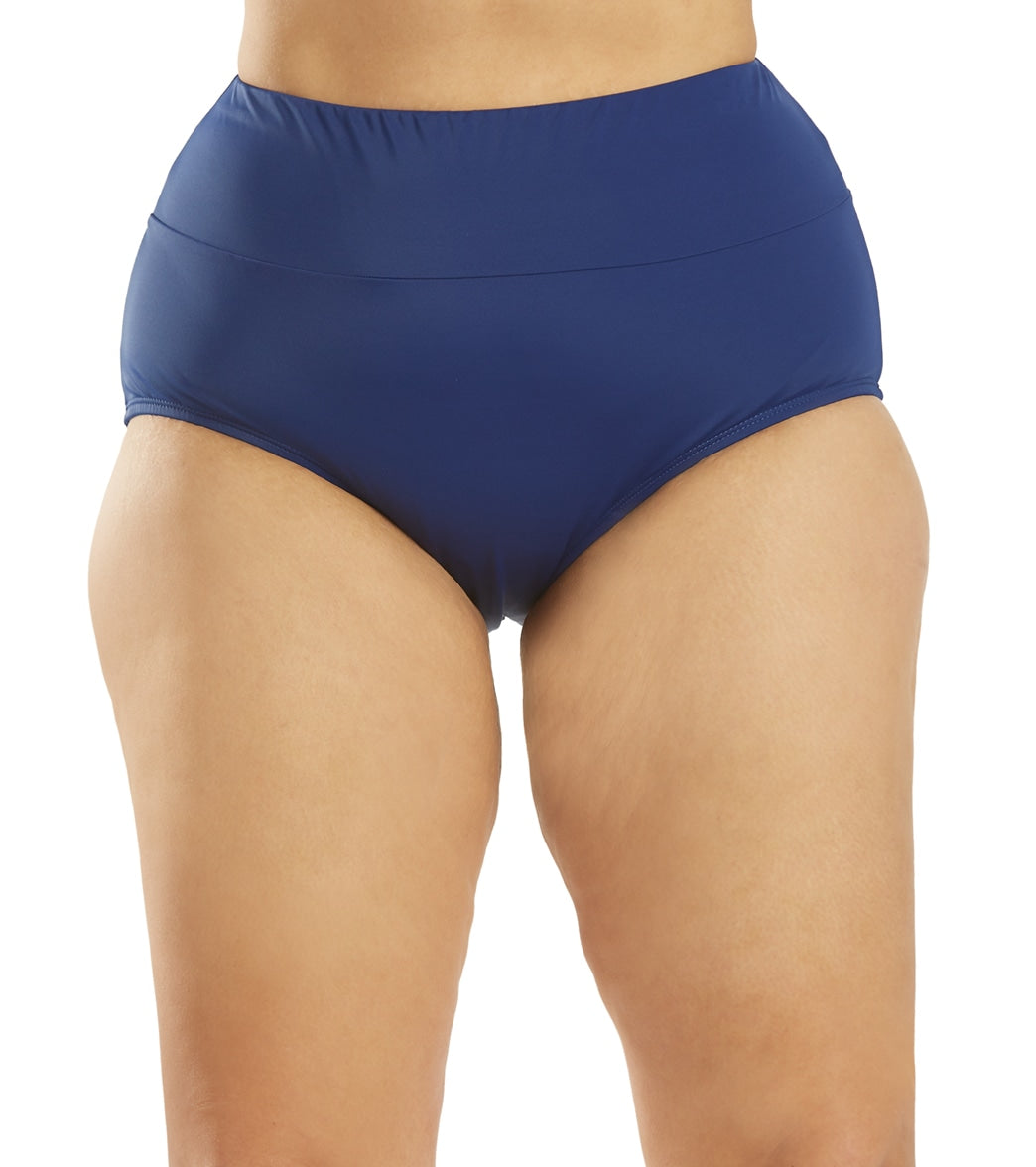Maxine Plus Size Wide Band Full Bikini Bottom
