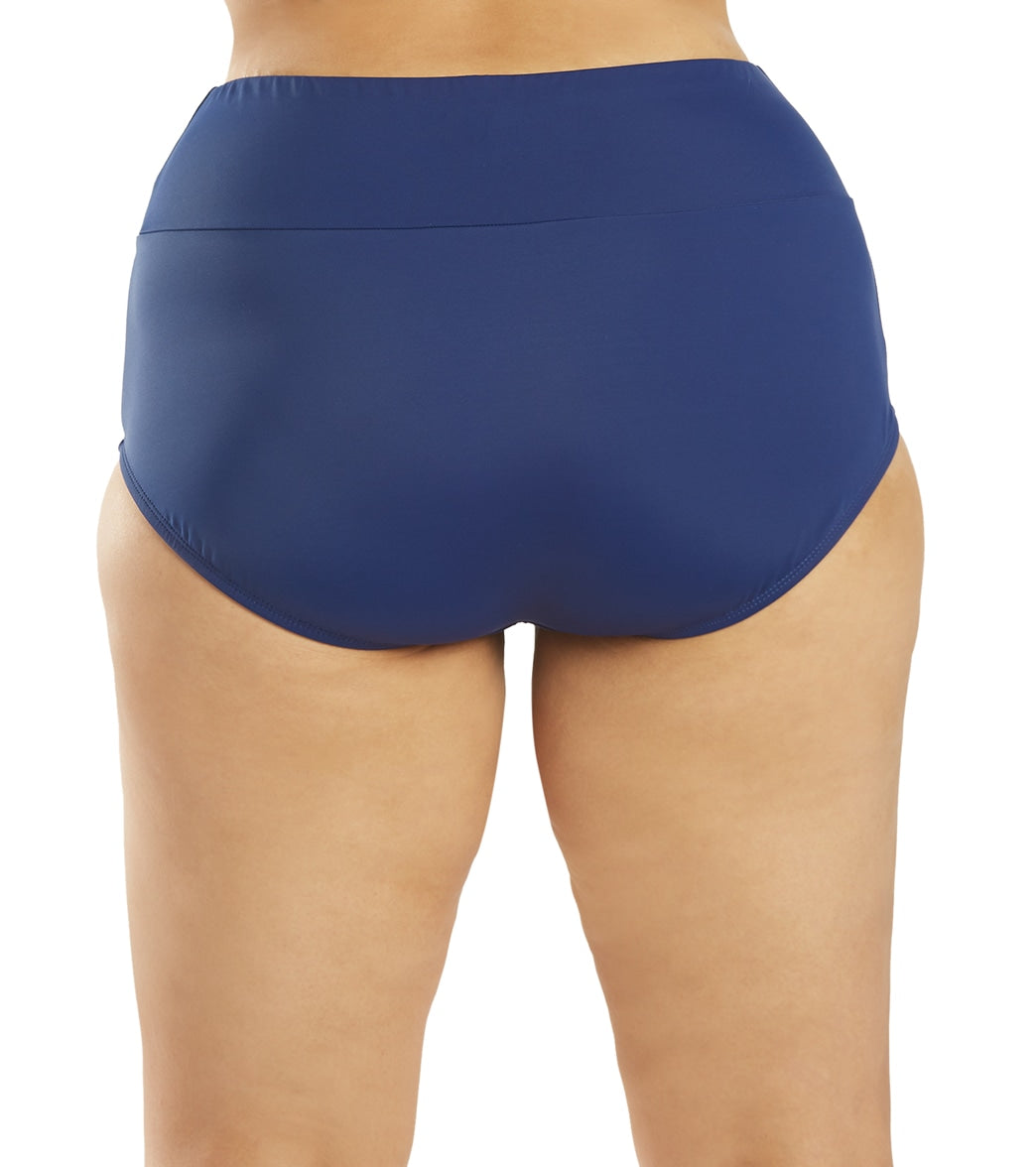 Maxine Plus Size Wide Band Full Bikini Bottom