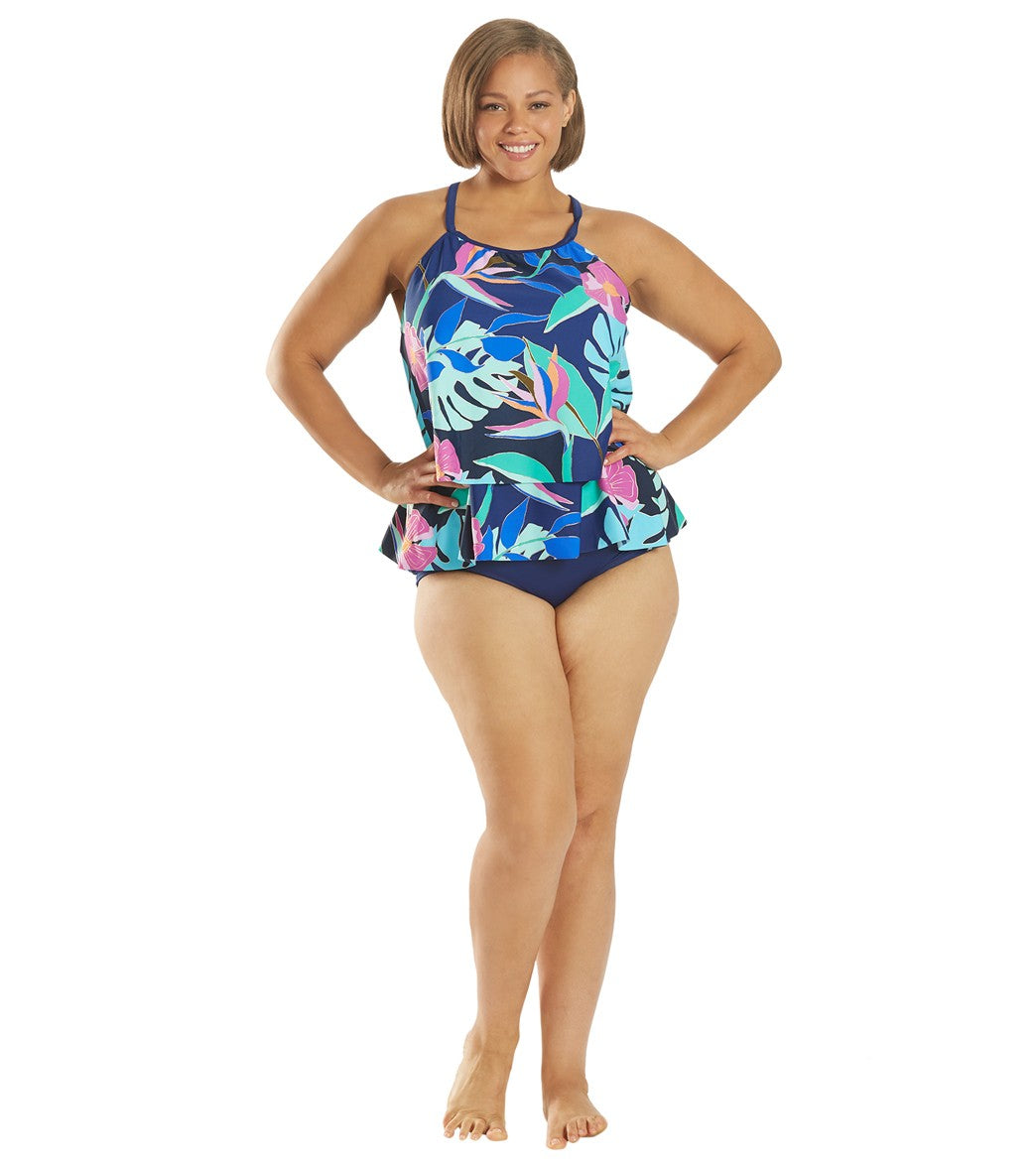 Maxine Plus Size Wide Band Full Bikini Bottom