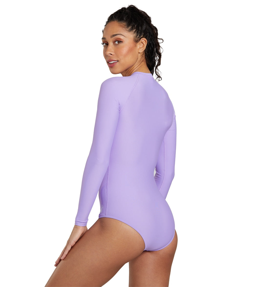 Body Glove Women's Smoothies Chanel Long Sleeve One Piece Swimsuit