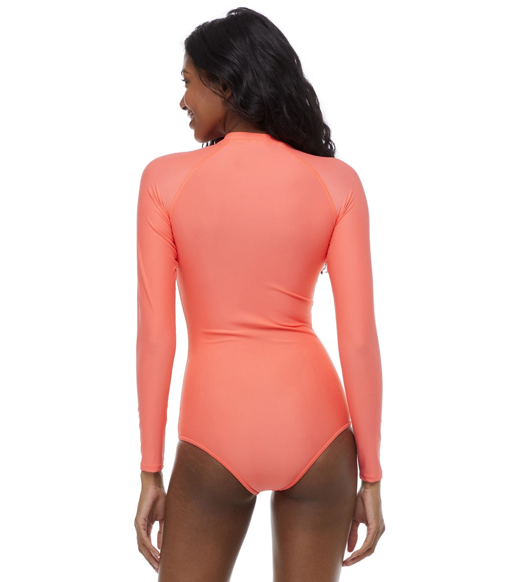 Body Glove Women's Smoothies Chanel Long Sleeve One Piece Swimsuit