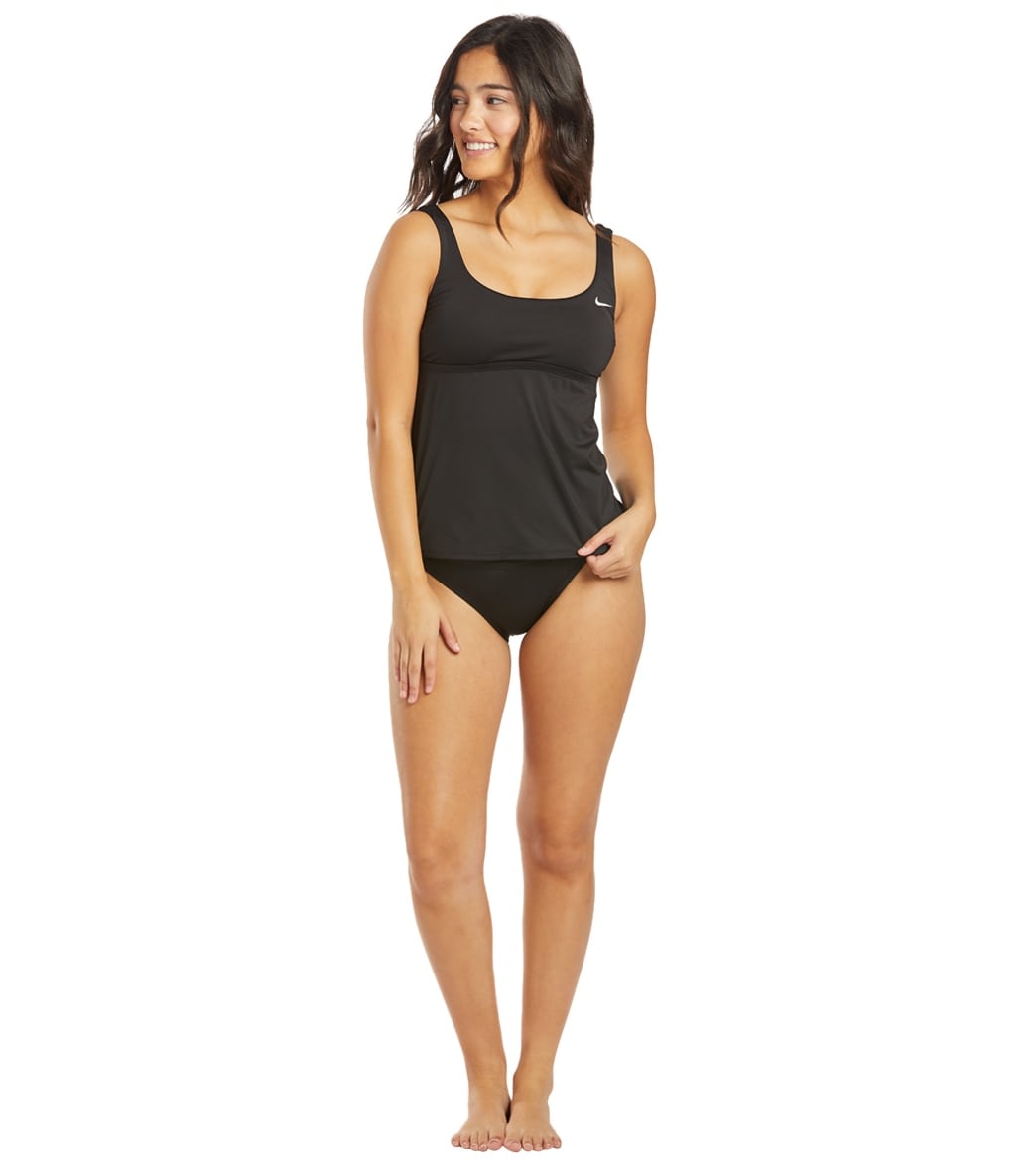 Nike Women's Essential Scoop Neck Tankini Top