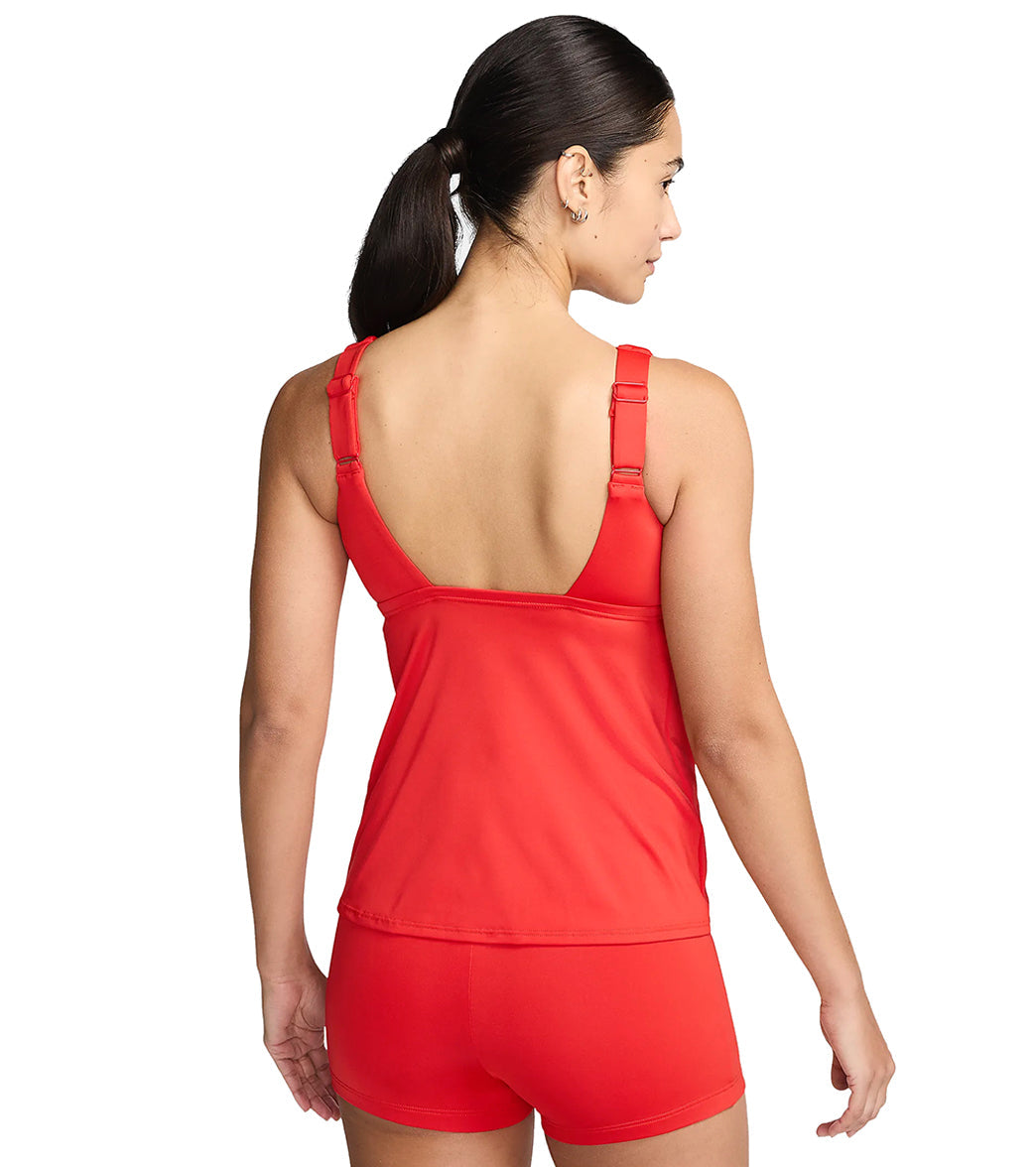 Nike Women's Essential Scoop Neck Tankini Top