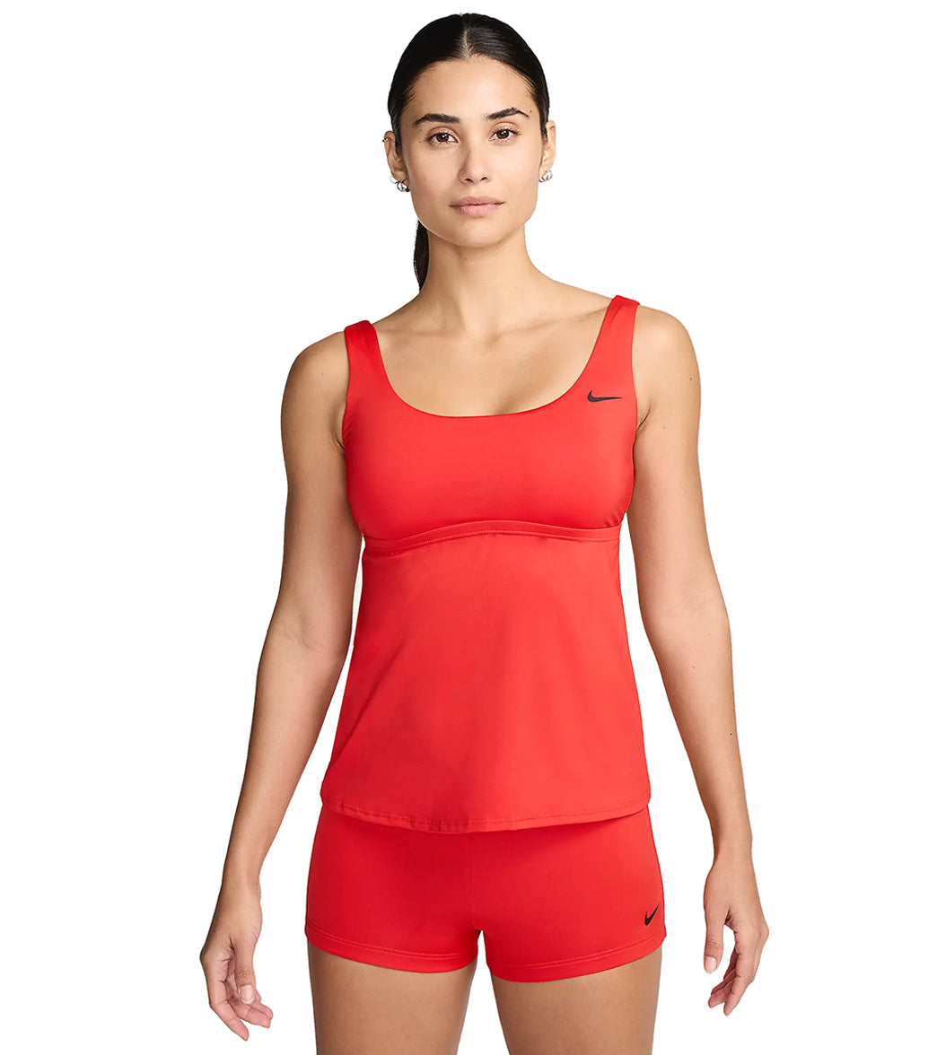 Nike Women's Essential Scoop Neck Tankini Top