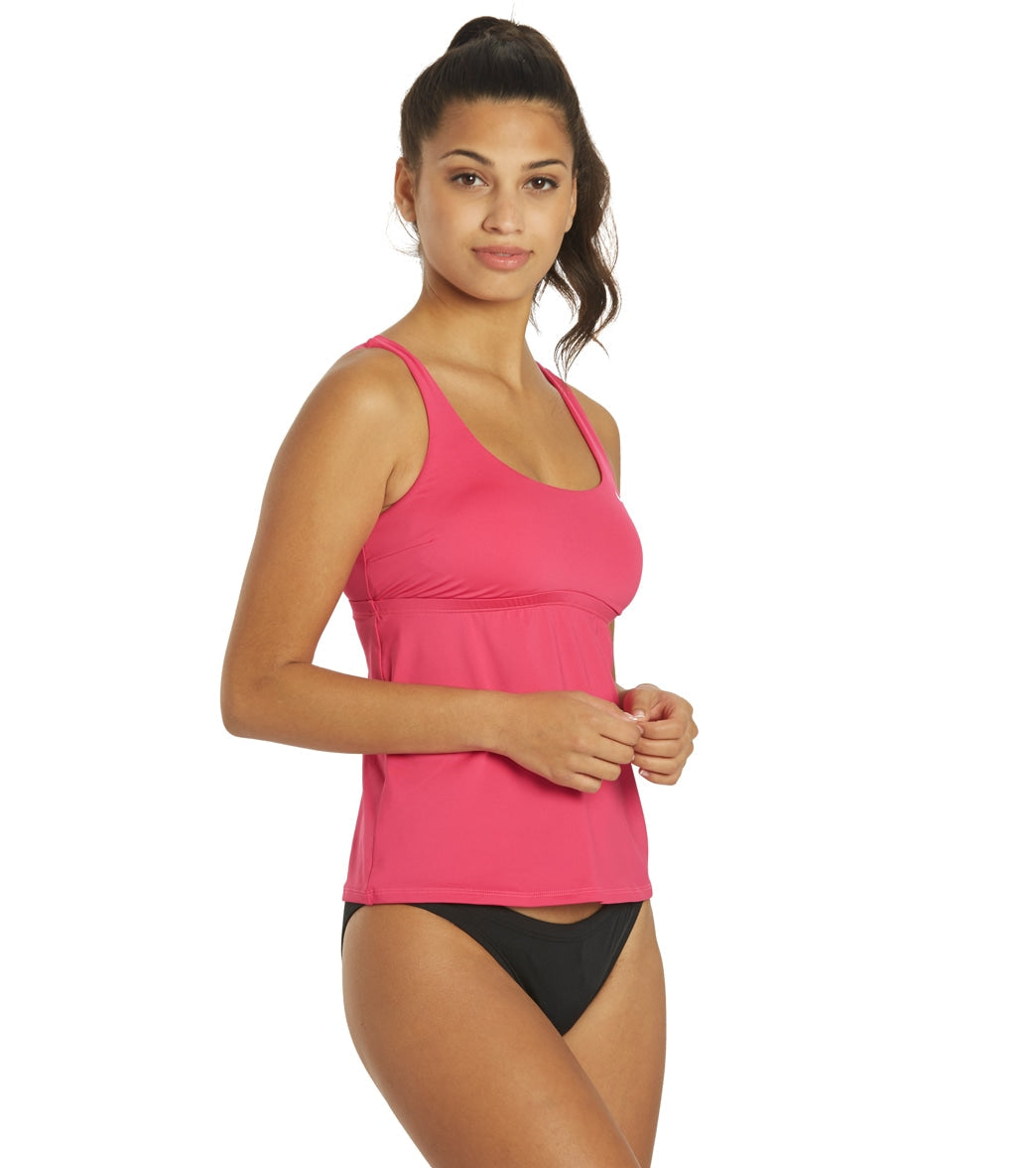 Nike Women's Essential Scoop Neck Tankini Top