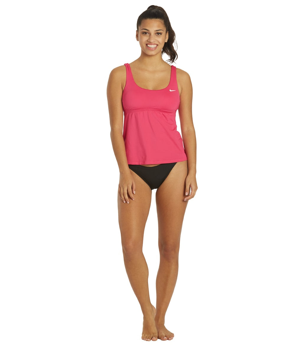 Nike Women's Essential Scoop Neck Tankini Top