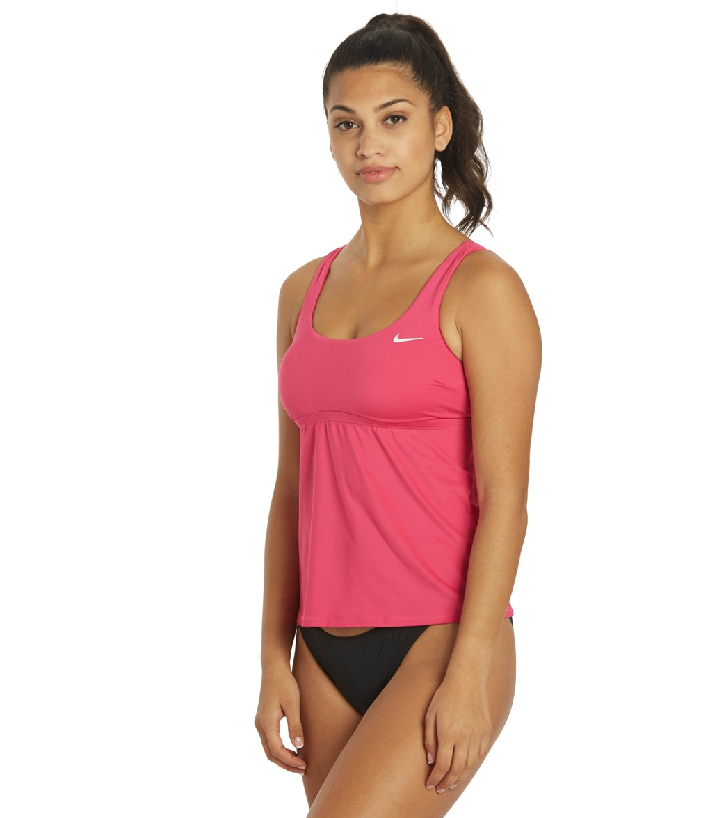 Nike Women's Essential Scoop Neck Tankini Top