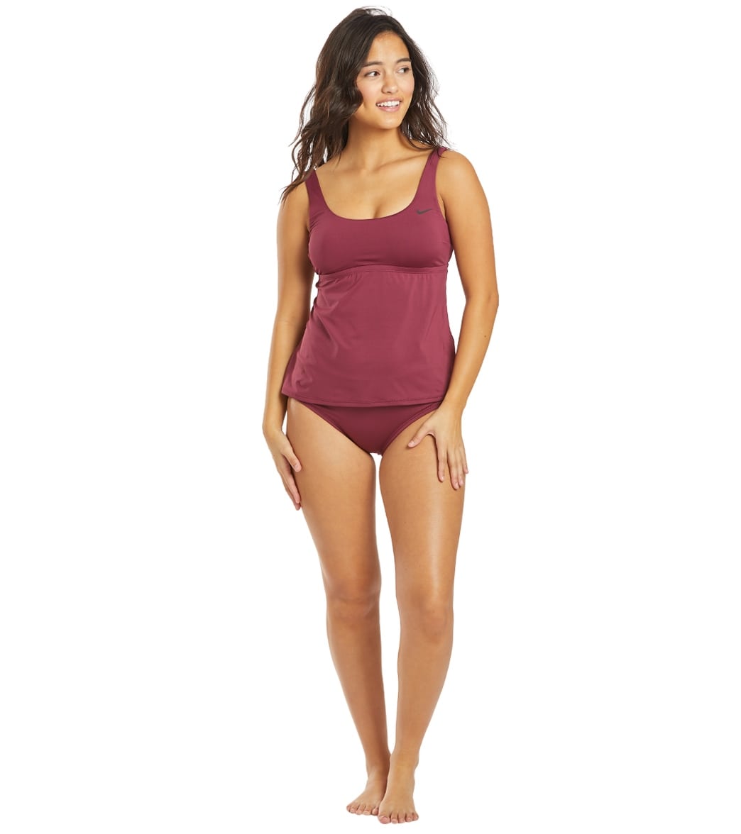 Nike Women's Essential Scoop Neck Tankini Top