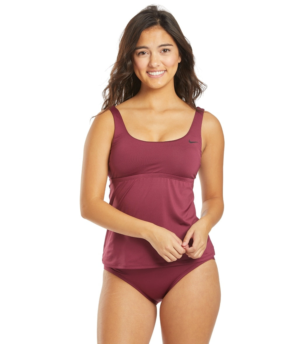 Nike Women's Essential Scoop Neck Tankini Top