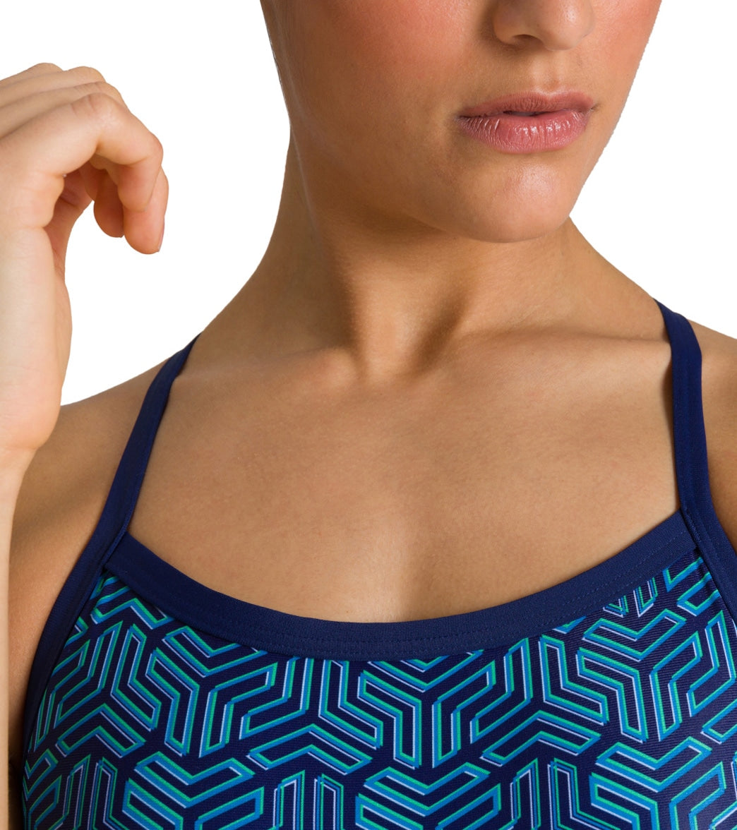 Arena Women's Kikko MaxLife Challenge Back One Piece Swimsuit