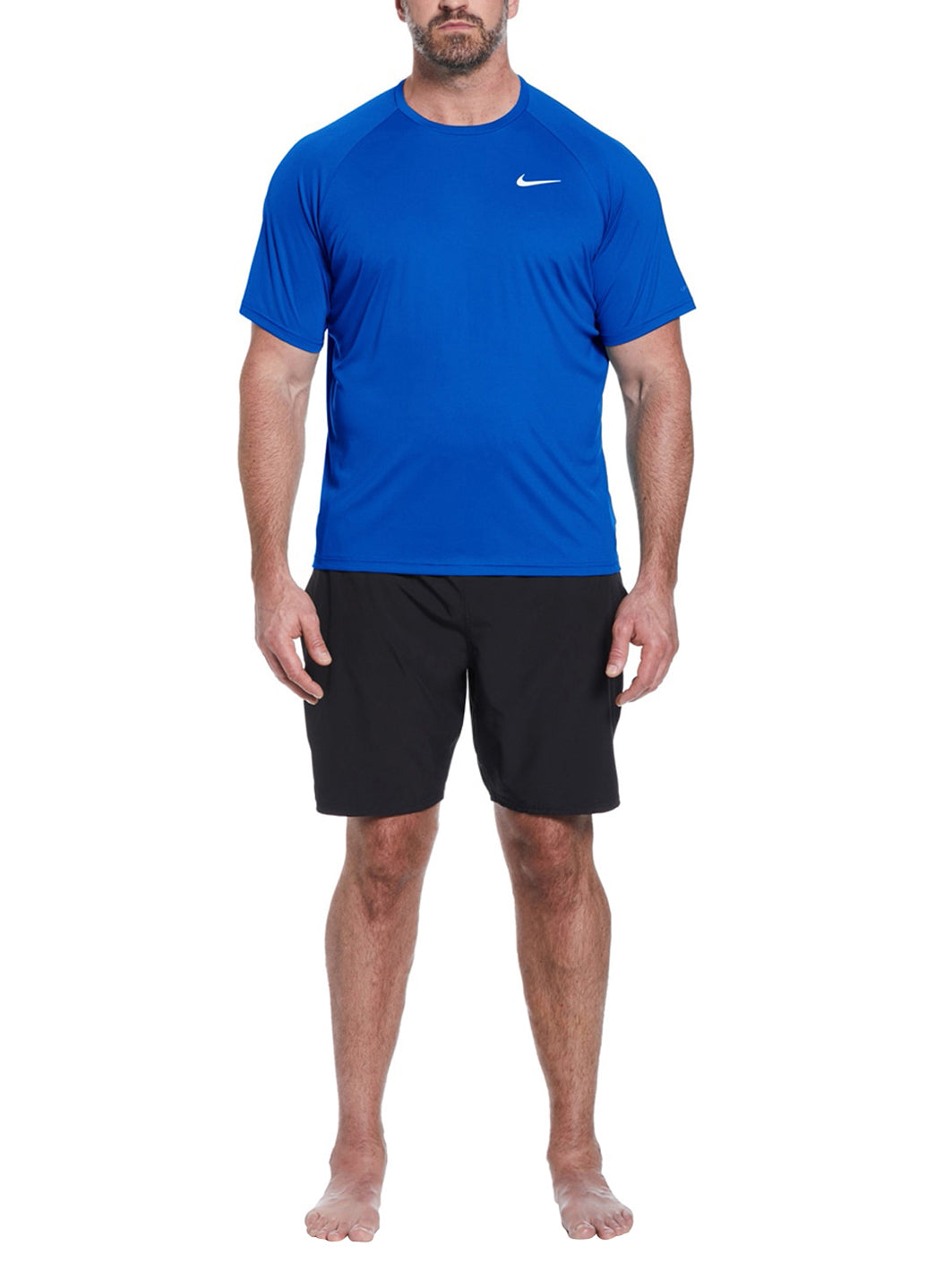 Nike Men's Essential Short Sleeve Hydro Rashguard (Extended Sizes)