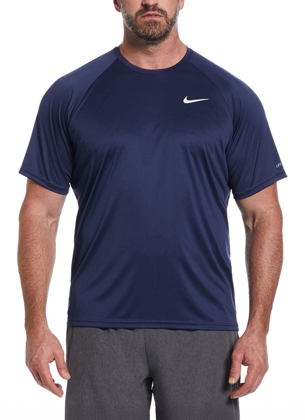Nike Men's Essential Short Sleeve Hydro Rashguard (Extended Sizes)