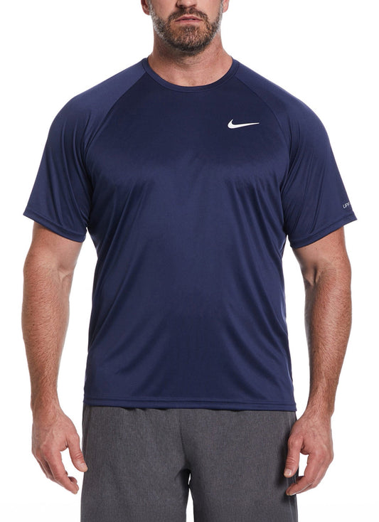 Nike Men's Essential Short Sleeve Hydro Rashguard (Extended Sizes)