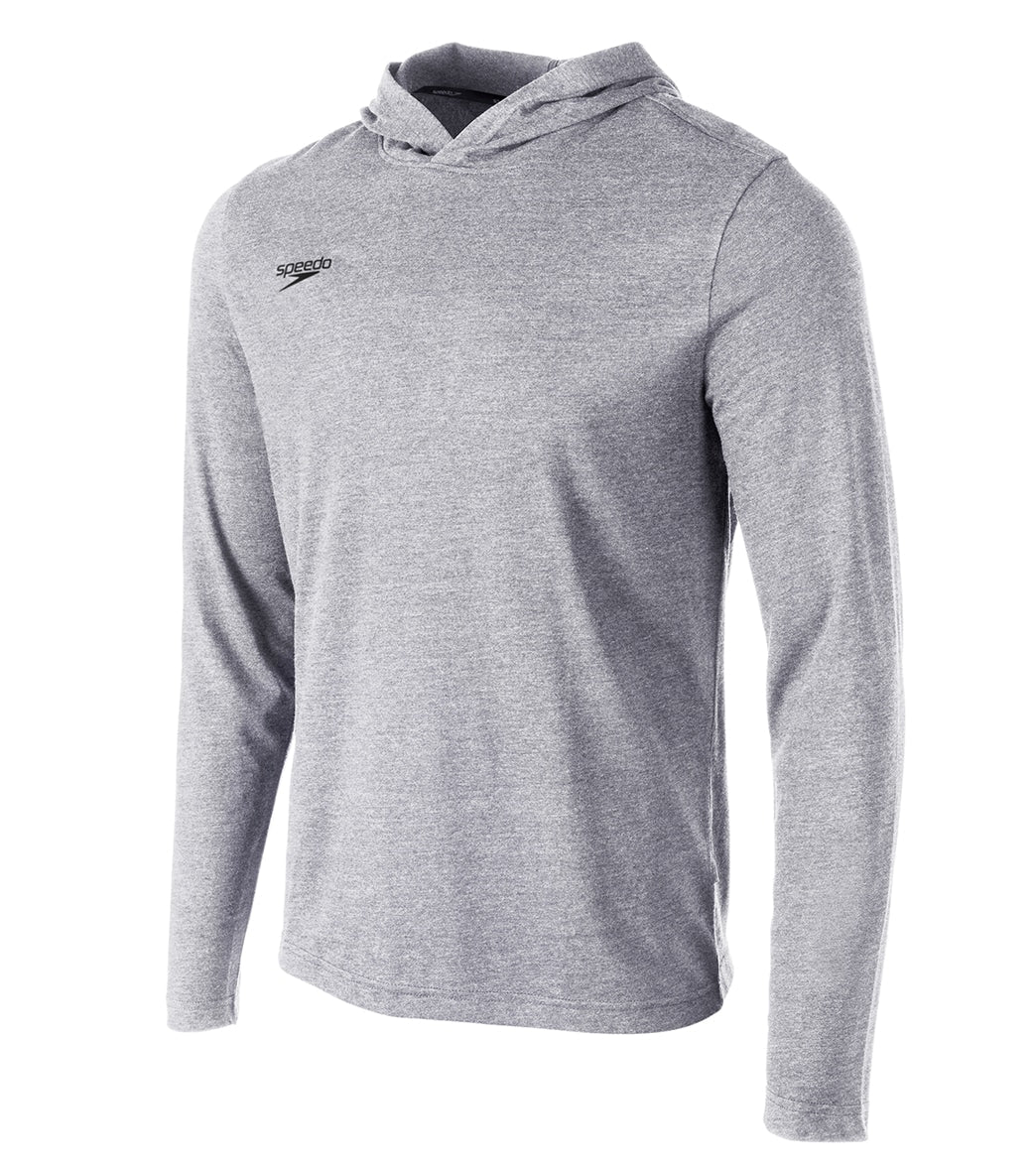 Speedo Unisex Long Sleeve Solid Hooded Shirt