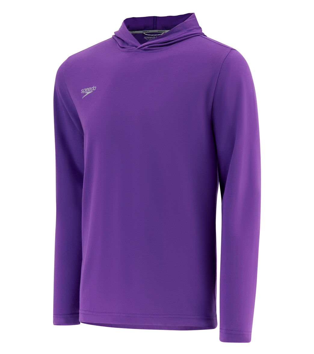 Speedo Unisex Long Sleeve Solid Hooded Shirt