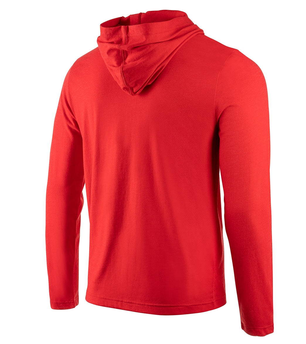 Speedo Unisex Long Sleeve Solid Hooded Shirt