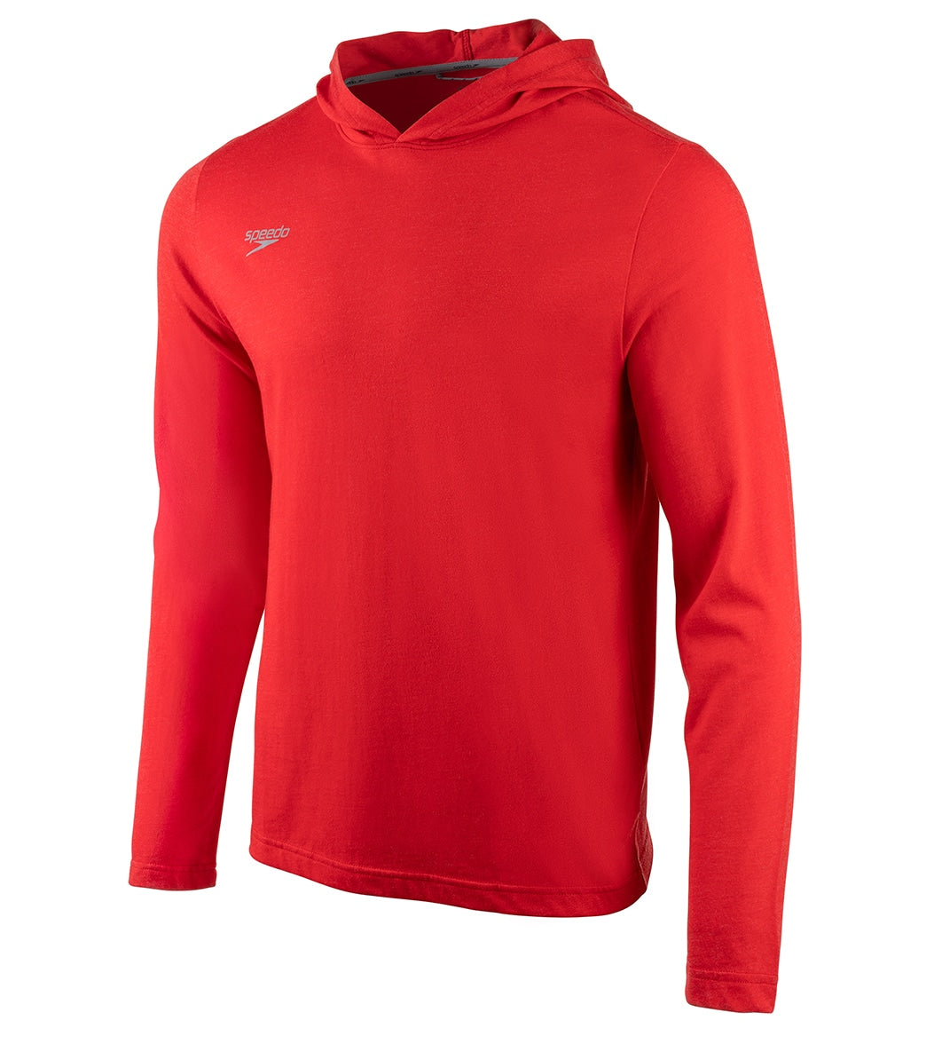 Speedo Unisex Long Sleeve Solid Hooded Shirt