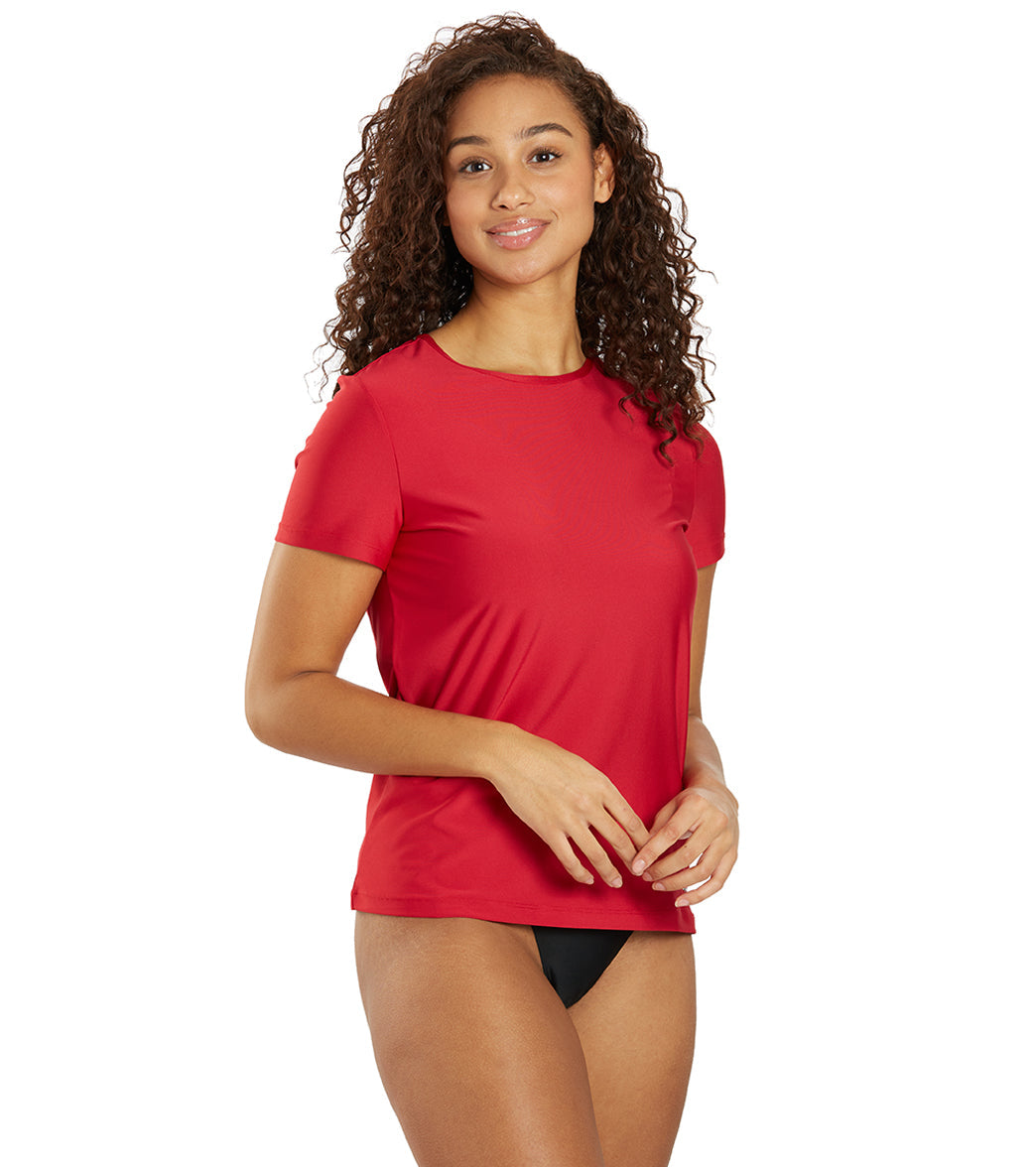 Sporti Women's S/S  UPF 50+ Comfort Fit Rash Guard