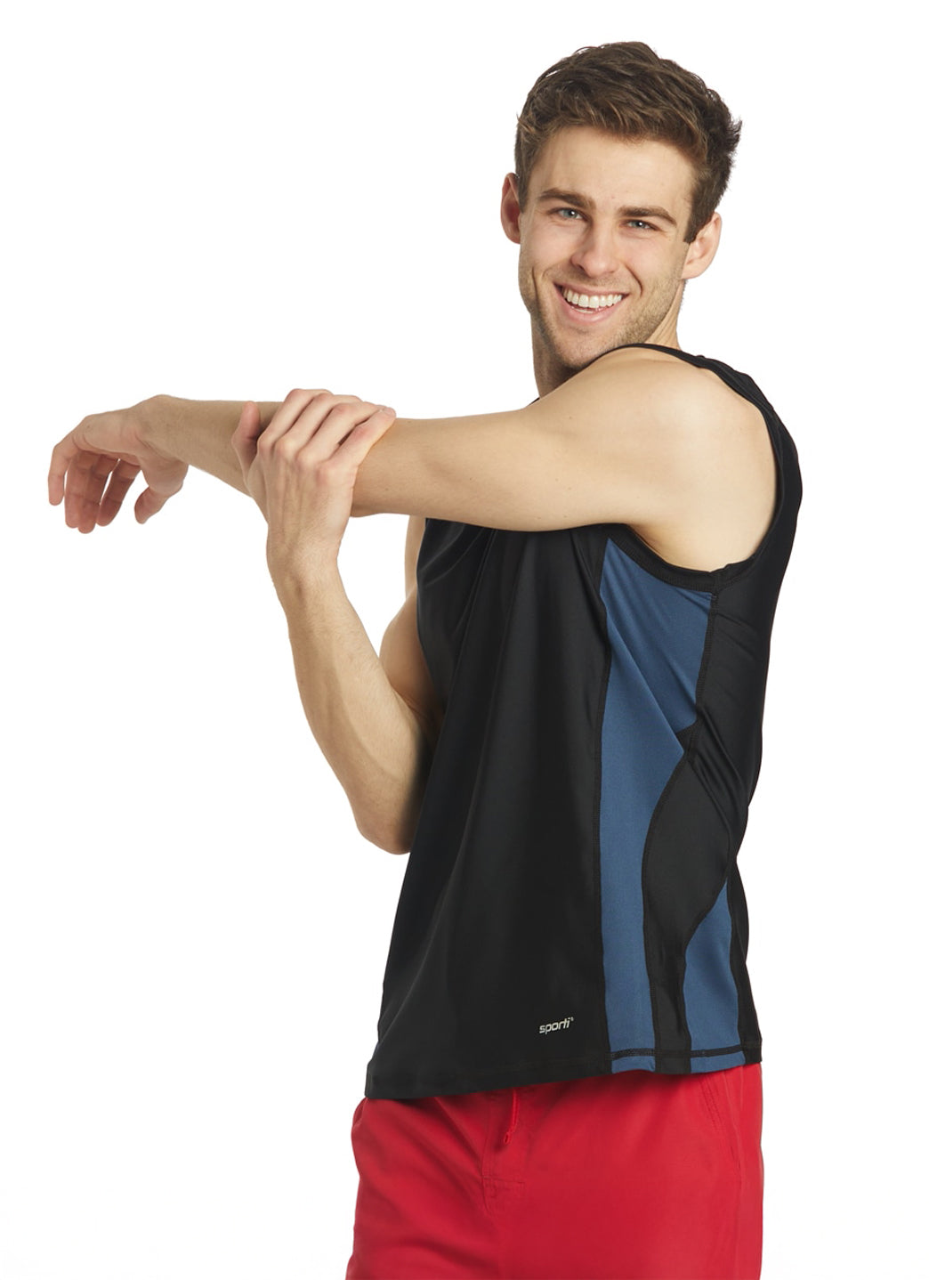 Sporti Men's Sleeveless UPF 50+ Comfort Fit Rash Guard