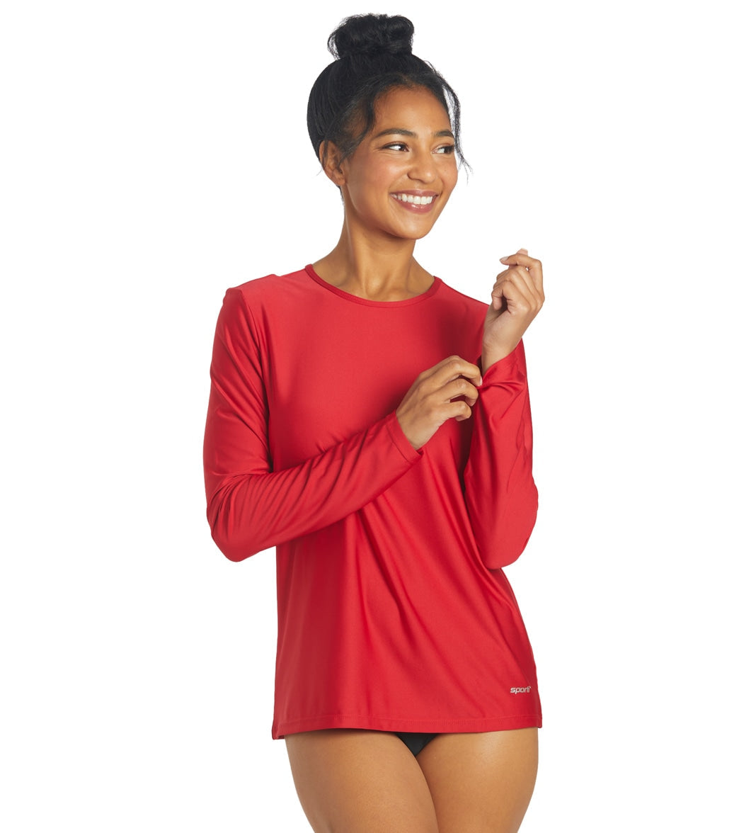 Sporti Women's L/S  UPF 50+ Comfort Fit Rash Guard