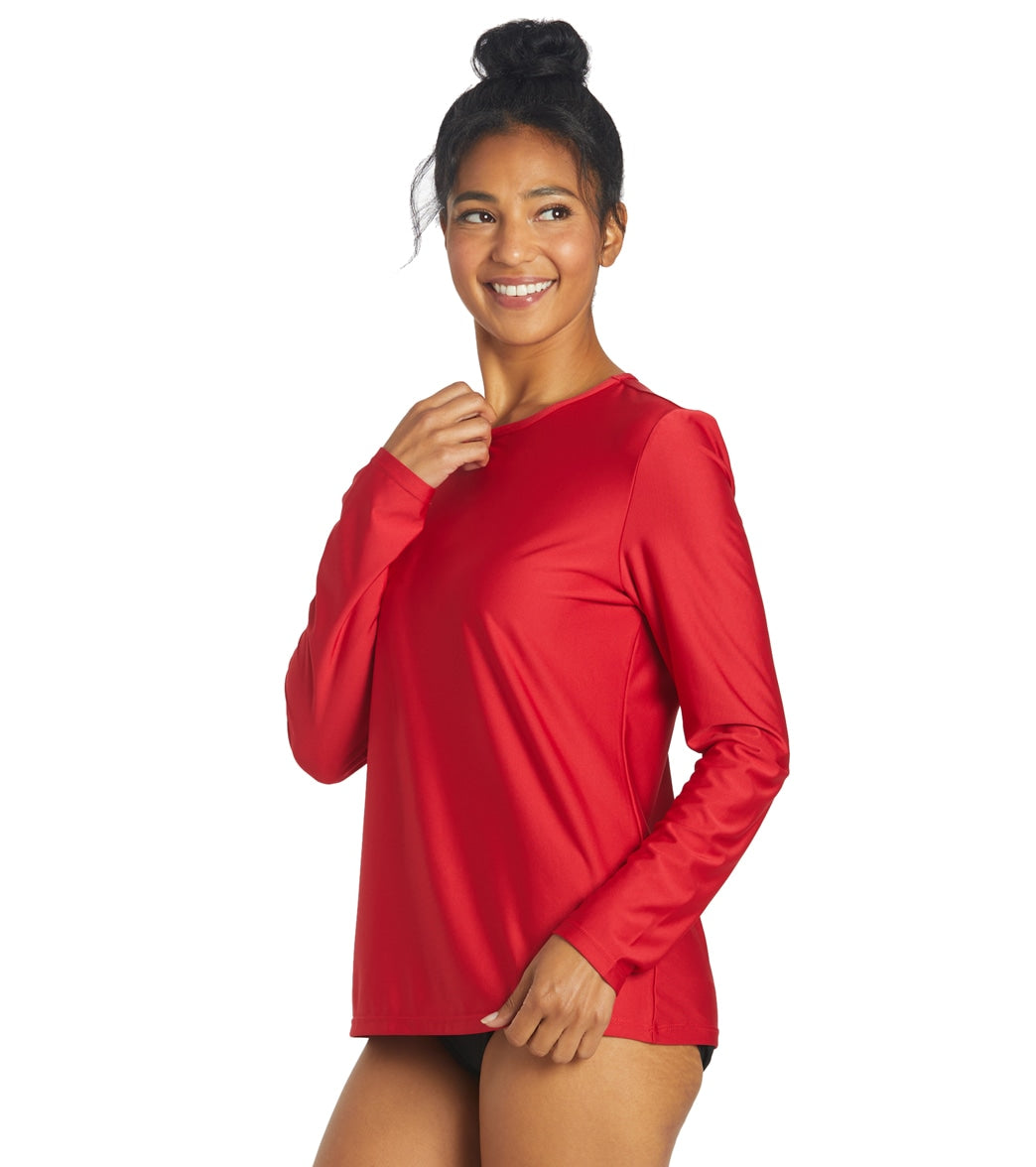 Sporti Women's L/S  UPF 50+ Comfort Fit Rash Guard