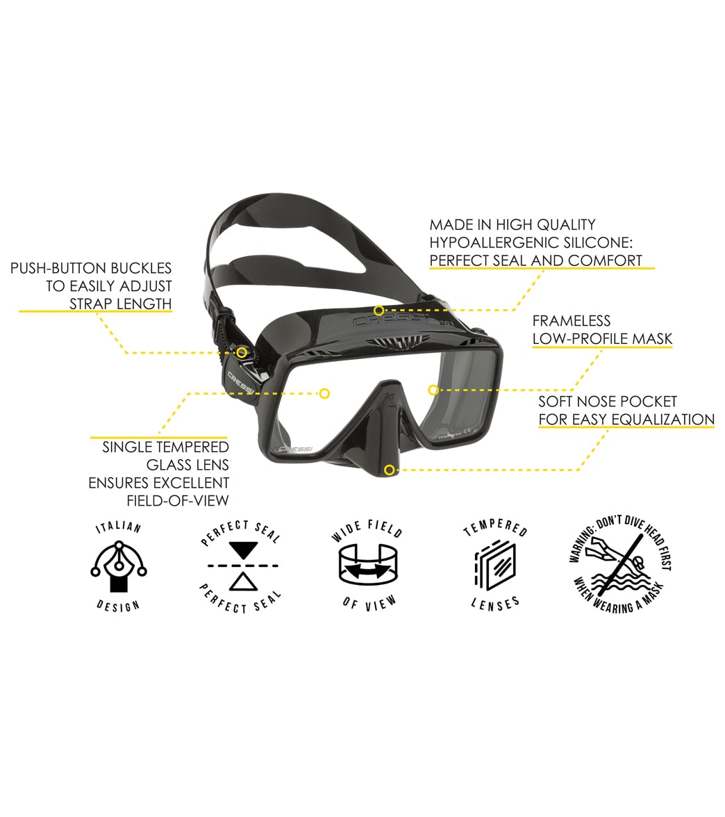 Cressi SF1 Frameless Scuba Mask