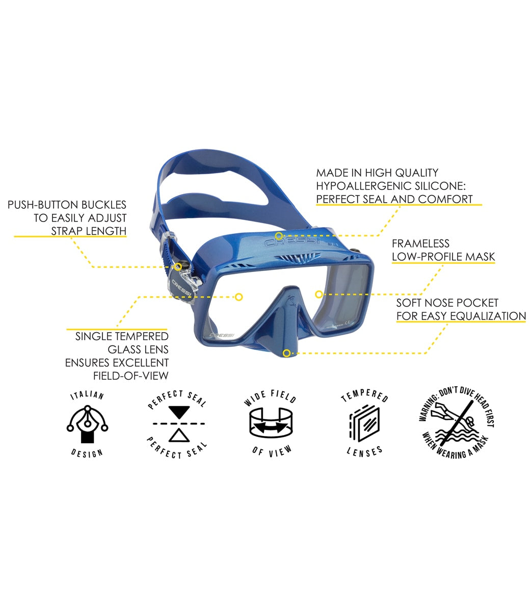 Cressi SF1 Frameless Scuba Mask