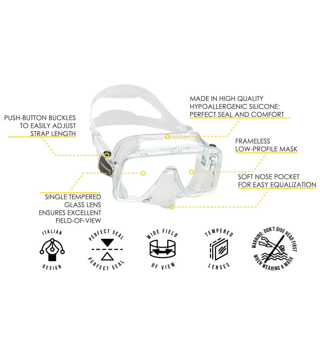 Cressi SF1 Frameless Scuba Mask