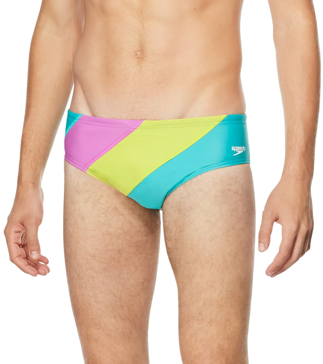 Speedo Vibe Men's Color Blocked One Brief Swimsuit