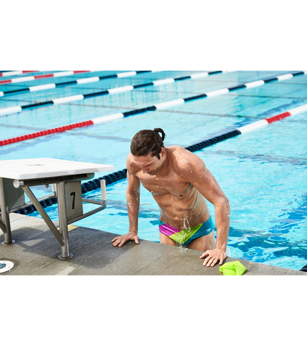 Speedo Vibe Men's Color Blocked One Brief Swimsuit