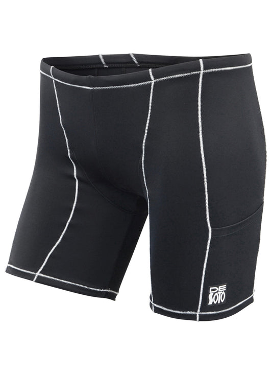 DeSoto Men's Dual Pocket Low-Cut Carrera Tri Short