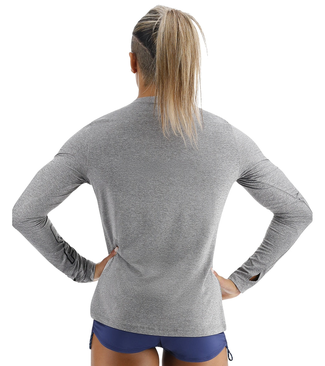 TYR Women's SunDefense Long Sleeve UPF 50+ Swim Shirt